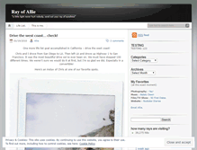 Tablet Screenshot of alliemariephoto.wordpress.com
