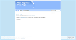 Desktop Screenshot of kapinos.wordpress.com