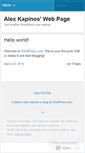 Mobile Screenshot of kapinos.wordpress.com