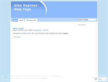 Tablet Screenshot of kapinos.wordpress.com