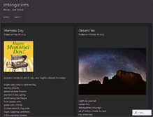 Tablet Screenshot of ahblogations.wordpress.com