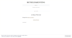 Desktop Screenshot of bethelparenting.wordpress.com
