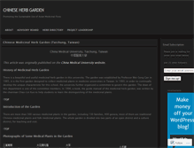 Tablet Screenshot of chineseherbgarden.wordpress.com