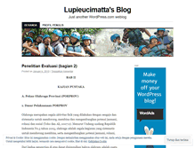 Tablet Screenshot of lupieucimatta.wordpress.com