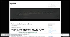 Desktop Screenshot of eplume.wordpress.com