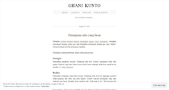 Desktop Screenshot of ghanikunto.wordpress.com