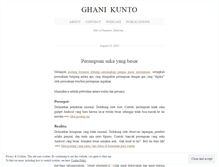Tablet Screenshot of ghanikunto.wordpress.com
