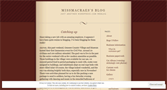 Desktop Screenshot of missmacraes.wordpress.com