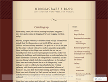 Tablet Screenshot of missmacraes.wordpress.com