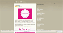 Desktop Screenshot of lapreciosa.wordpress.com