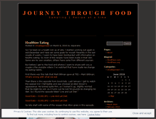 Tablet Screenshot of journeythroughfood.wordpress.com