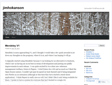 Tablet Screenshot of jimhokanson.wordpress.com