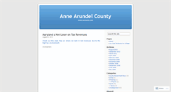 Desktop Screenshot of annearundelcounty.wordpress.com