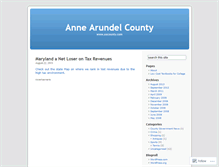 Tablet Screenshot of annearundelcounty.wordpress.com