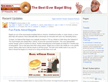 Tablet Screenshot of goldbergsbagels.wordpress.com