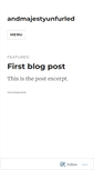 Mobile Screenshot of andmajestyunfurled.wordpress.com