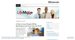 Desktop Screenshot of lifemoxie.wordpress.com