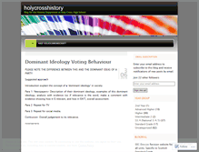 Tablet Screenshot of holycrosshistory.wordpress.com