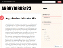 Tablet Screenshot of angrybirds123.wordpress.com