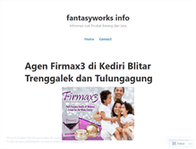 Tablet Screenshot of fantasyworks.wordpress.com