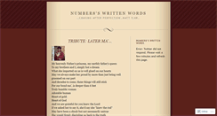 Desktop Screenshot of dannnumber8.wordpress.com