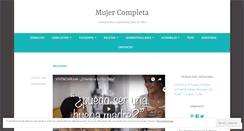 Desktop Screenshot of mujercompleta.wordpress.com