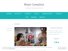 Tablet Screenshot of mujercompleta.wordpress.com