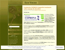 Tablet Screenshot of ecovoces.wordpress.com