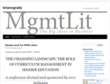 Tablet Screenshot of brianogrady.wordpress.com