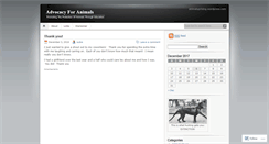 Desktop Screenshot of animaluprising.wordpress.com