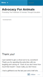 Mobile Screenshot of animaluprising.wordpress.com