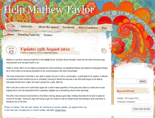 Tablet Screenshot of helpmathewtaylor.wordpress.com