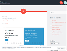 Tablet Screenshot of ladymajo.wordpress.com
