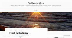 Desktop Screenshot of notimetosleep.wordpress.com