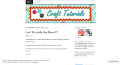 Desktop Screenshot of crafttutorials.wordpress.com