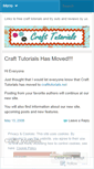 Mobile Screenshot of crafttutorials.wordpress.com