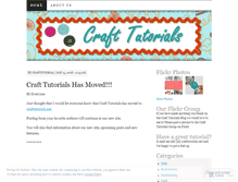 Tablet Screenshot of crafttutorials.wordpress.com