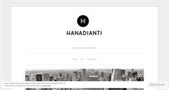 Desktop Screenshot of hanadianti.wordpress.com