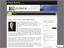 Tablet Screenshot of clinicadaalma.wordpress.com