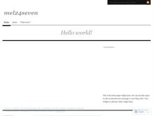 Tablet Screenshot of mel24seven.wordpress.com