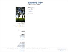 Tablet Screenshot of bloomingtree.wordpress.com