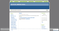 Desktop Screenshot of libreriasigal.wordpress.com