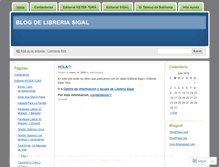 Tablet Screenshot of libreriasigal.wordpress.com