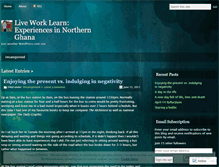 Tablet Screenshot of liveworklearnbrianinghana.wordpress.com