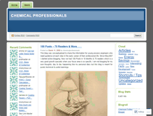 Tablet Screenshot of chemicalprofs.wordpress.com