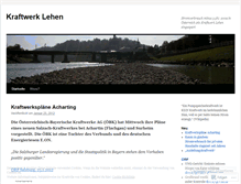 Tablet Screenshot of kraftwerklehen.wordpress.com