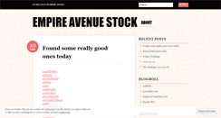 Desktop Screenshot of empireavenuestock.wordpress.com