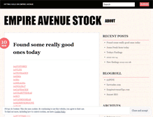 Tablet Screenshot of empireavenuestock.wordpress.com