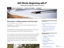 Tablet Screenshot of 365pwords.wordpress.com