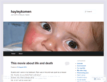 Tablet Screenshot of hayleykomen.wordpress.com